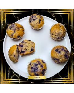 MUFFINS AUX BLEUETS 6UN - PQT
