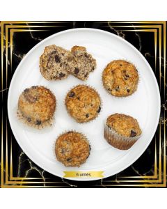 MUFFINS BANANE ET CHOCOLAT 6UN - PQT