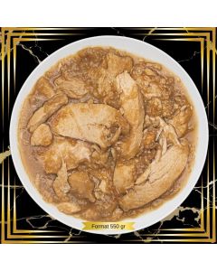 TRANCHES DE DINDE DE GRAIN AVEC SA SAUCE
