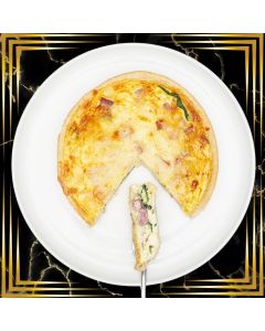 QUICHE AU JAMBON ET AUX ÉPINARDS 8″