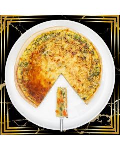 QUICHE AUX LÉGUMES ET AU FROMAGE 9″