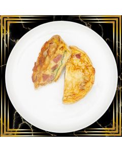 QUICHE AU JAMBON ET AUX ÉPINARDS 5″