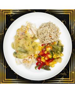 AIGLEFIN, SAUCE VIN ET POIREAUX – INDIVIDUEL - SG-SL