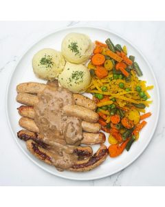 SAUCISSES DE POULET, CHEDDAR ET BACON - VERSION FAMILIALE 3☼