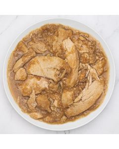 TRANCHES DE DINDE DE GRAIN AVEC SA SAUCE