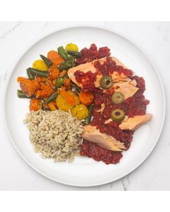 SAUMON, TOMATES ET OLIVES - INDIVIDUEL - SG-SL