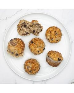 MUFFINS BANANE ET CHOCOLAT 6UN - PQT