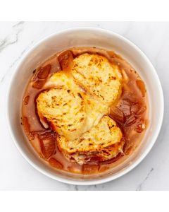 SOUPE À L'OIGNON GRATINÉE
