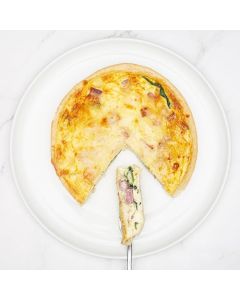 QUICHE AU JAMBON ET AUX ÉPINARDS 8"