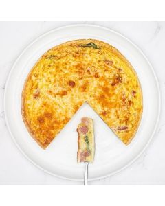 QUICHE AU JAMBON ET AUX ÉPINARDS 9"