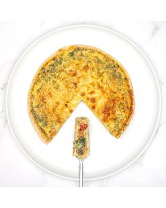 QUICHE AUX LÉGUMES ET AU FROMAGE 8"