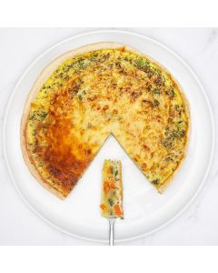 QUICHE AUX LÉGUMES ET AU FROMAGE 9"
